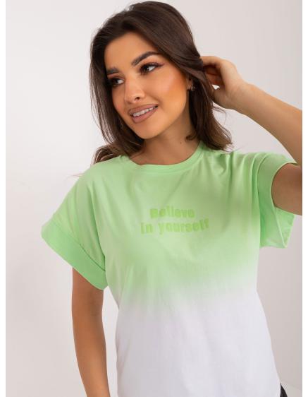 Dámské tričko s efektem INNA světle zelené