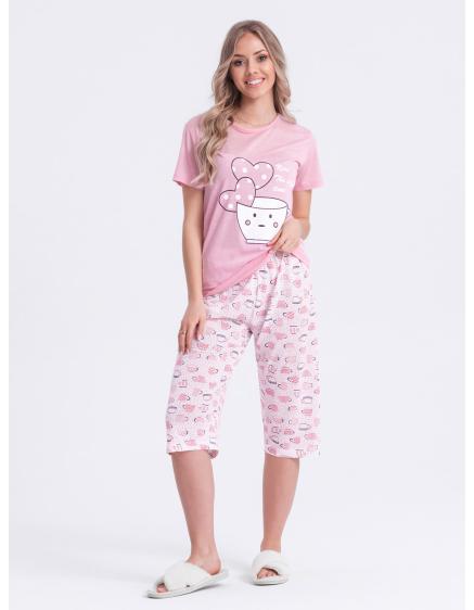 Dámské pyžamo ULR280 - světle růžové