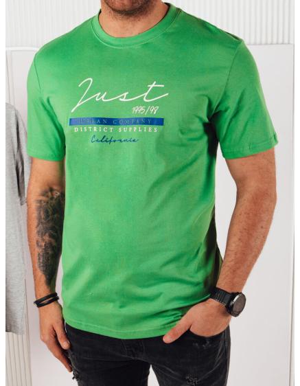 Pánské tričko s potiskem KIK zelené