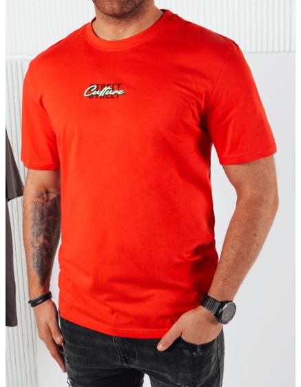Pánské tričko s potiskem oranžové