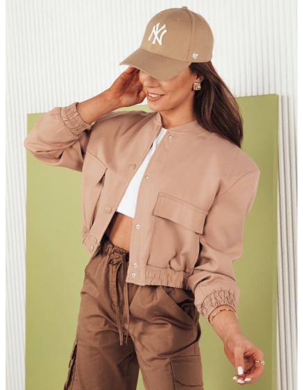 Levně Dámská bunda bomber VERPI béžová
