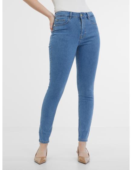 Levně Světle modré dámské skinny fit džíny
