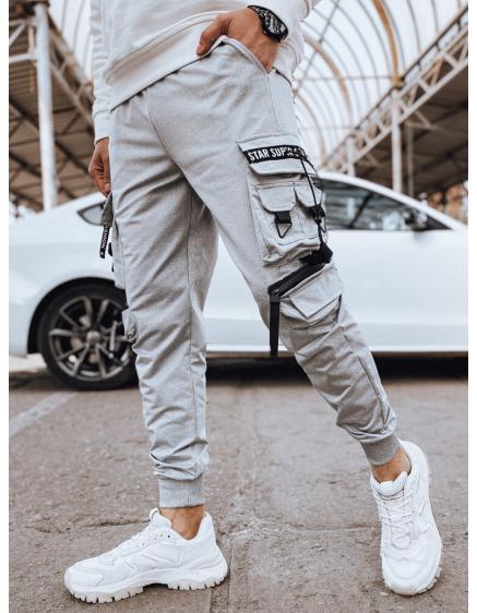 Pánské bojové kalhoty šedé