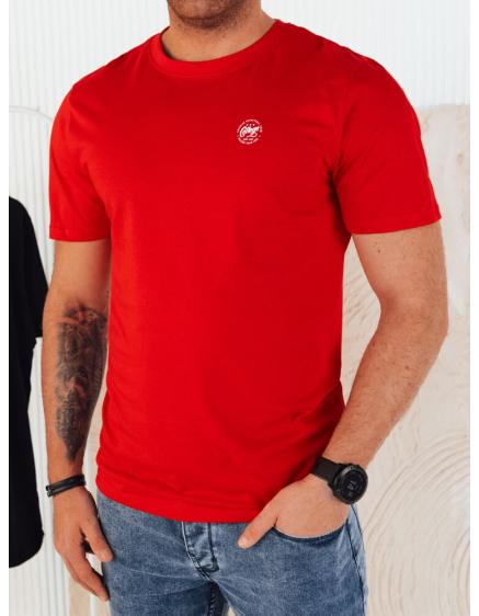 Pánské tričko s potiskem červené