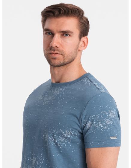 Pánské tričko s potiskem V3 OM-TSFP-0179 modrá