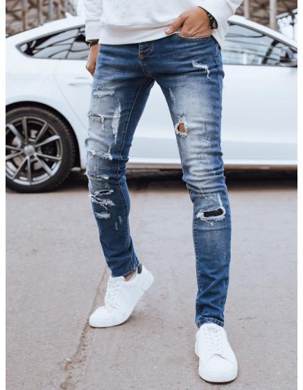 Pánské džínové kalhoty tmavě modré