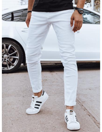 Pánské džínové kalhoty bílé