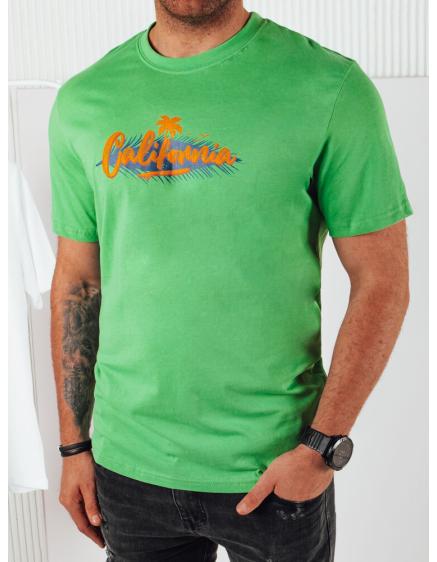 Pánské tričko s potiskem zelené
