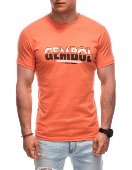 Pánské tričko s potiskem S1921 oranžová