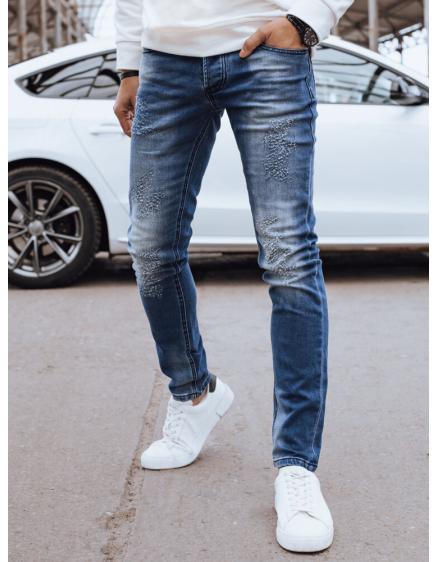 Levně Pánské džínové kalhoty TREFA tmavě modré