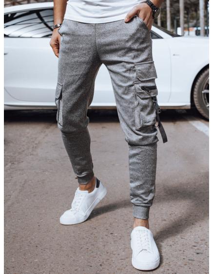 Pánské teplákové kalhoty COMBAT světle šedé
