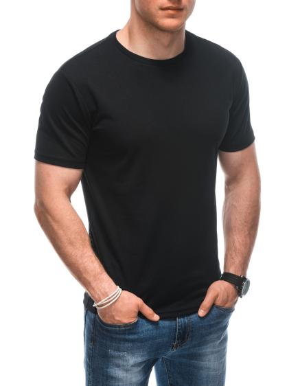 Pánské hladké tričko S1930 černé