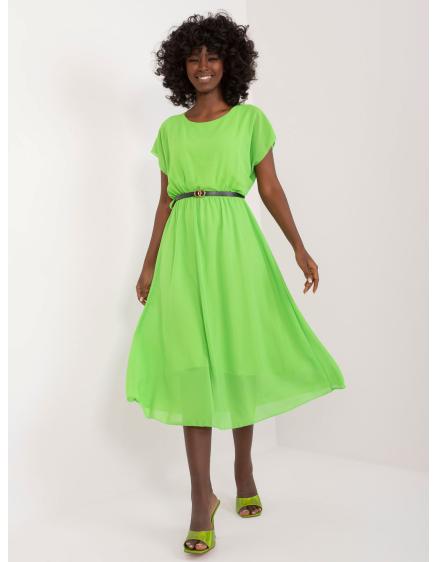 Dámské šaty s viskózou světle zelené