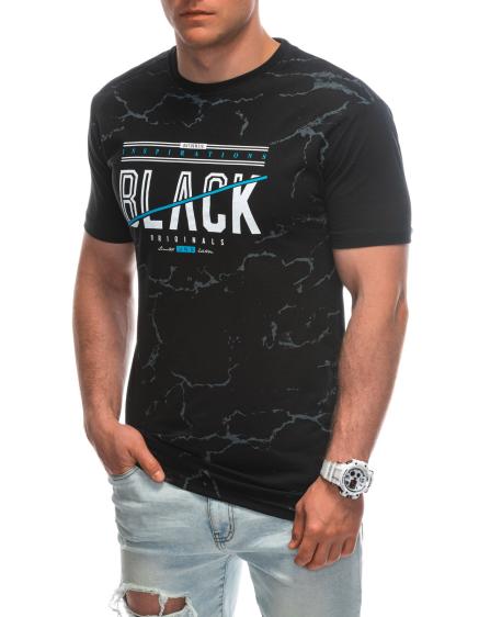 Pánské tričko s potiskem S1938 černé
