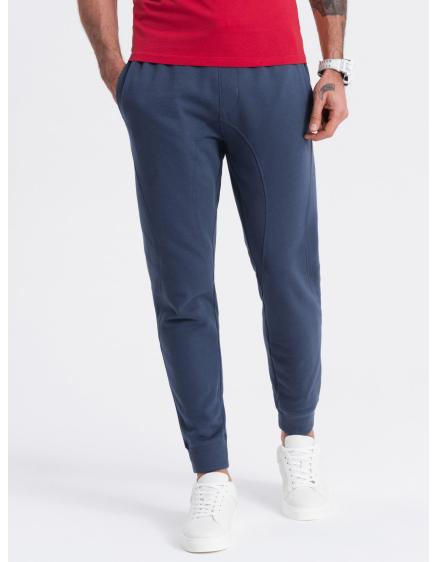 Levně Pánské tepláky jogger tmavě modré