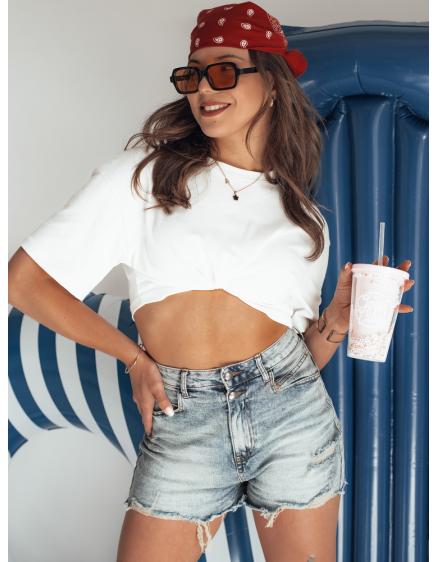 Levně Dámské džínové kraťasy COOL DENIM modré