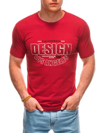 Pánské tričko s potiskem S1961 červené