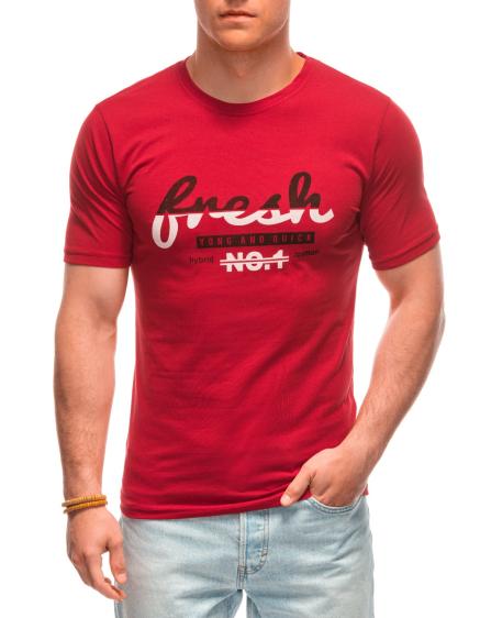 Pánské tričko s potiskem S1968 červené