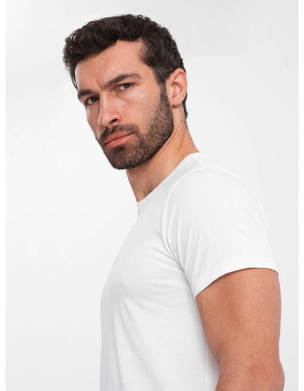 Pánské klasické bavlněné tričko BASIC bílé