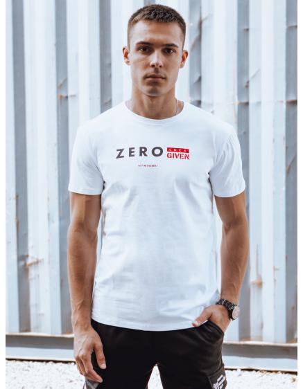 Levně Pánské tričko s potiskem RITA bílé