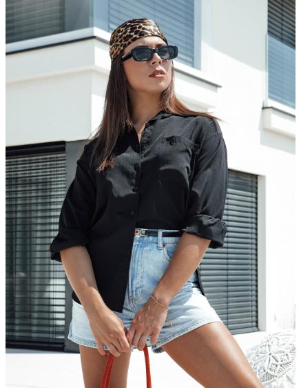 Levně Dámská košile ELEGANZZA černá