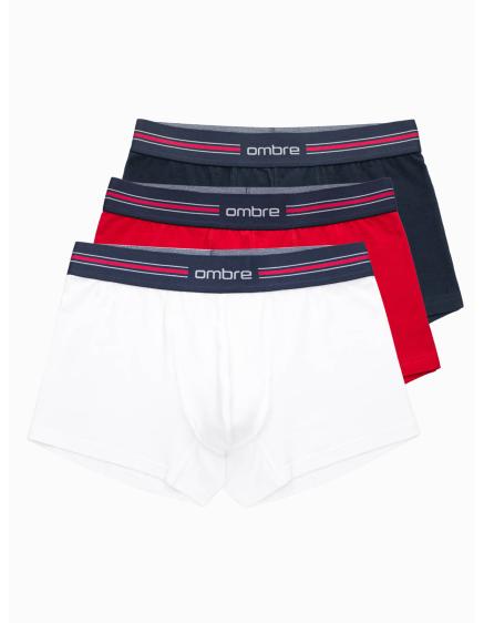 Levně Pánské boxerky s pruhovanou gumou 3 pack mix
