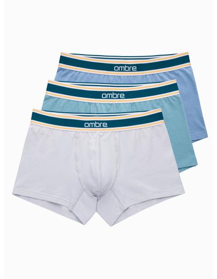 Levně Pánské boxerky s ozdobnou gumou v pase 3 balení mix
