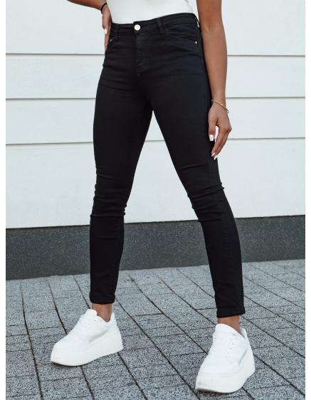 Levně Dámské slim fit džíny ACORN černé barvy