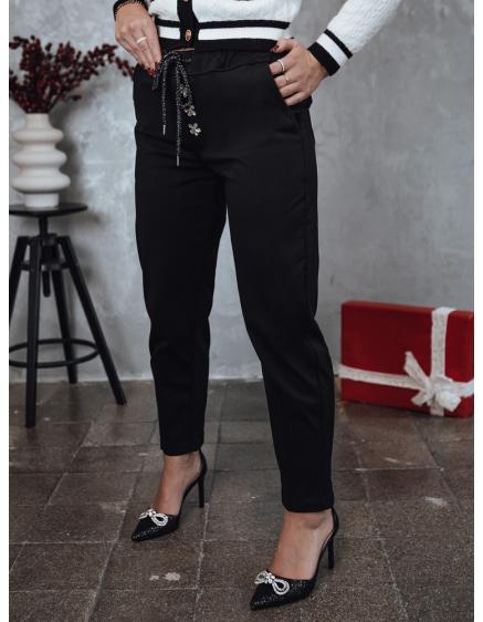 Levně Dámské oversize kalhoty NADIFORMAL chinos černé