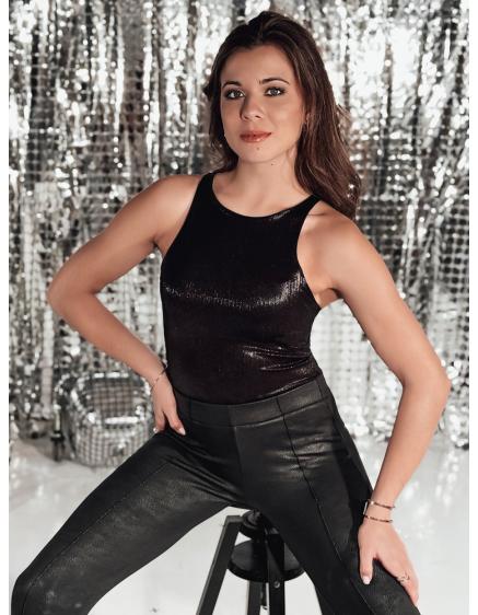 Levně Dámské body jedné velikosti SHIMMER černé