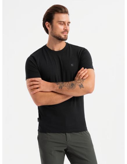 Levně Tříbarevné pánské bavlněné tričko - bílé a tmavě modré V3