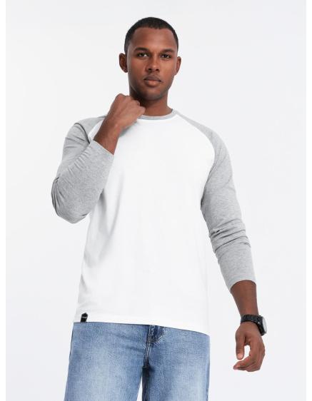 Levně Longsleeve męski z nadrukiem - czarny V1