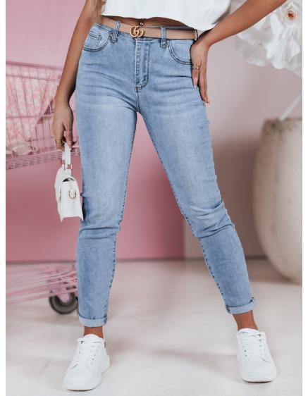 Levně Dámské džínové kalhoty slim fit MYJINN