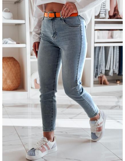 Levně Dámské slim fit džínové kalhoty FITONIC modré