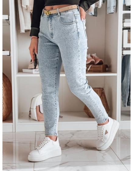 Levně Dámské slim fit džíny SPARKLI modré
