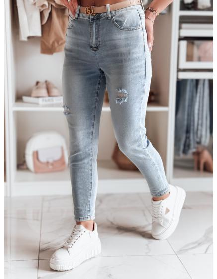 Levně Dámské džíny mom fit MOMWAY modré