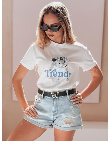 Levně Dámské džínové kraťasy s páskem SUMMERFLY modré