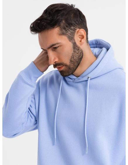 Levně Unisex mikina s kapucí a kapsami - levandulová V9 OU-SNBC-0105