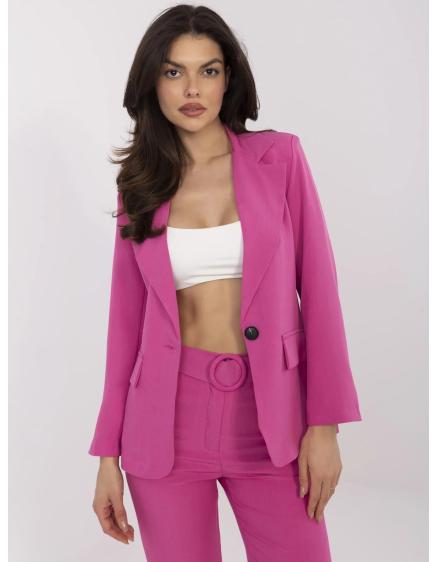Fuchsiová klasická bunda z kostýmu