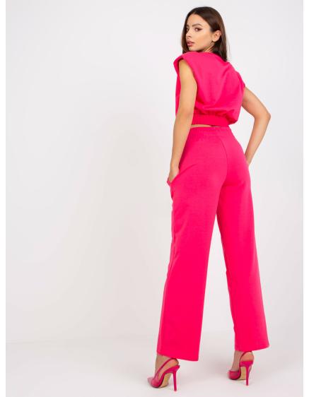 Levně Fuchsiový basic set s kapsami RUE PARIS