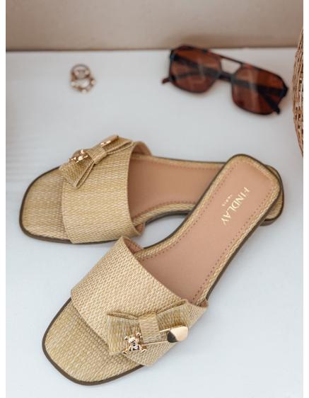 Levně Dámské žabky TEDDYLUXE béžové