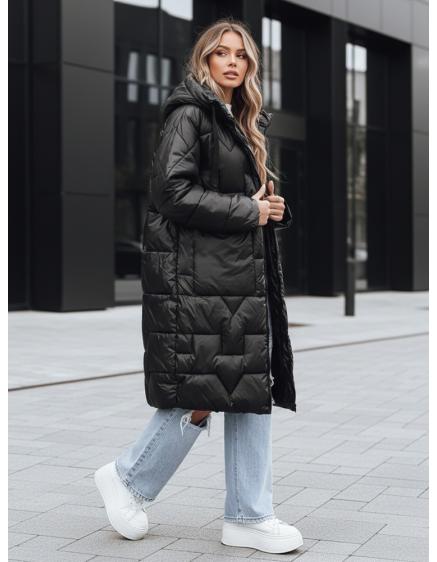 Levně Dámská zimní bunda oversize černá