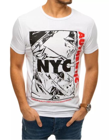 Pánské tričko NYC bílé rx4408
