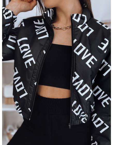 Dámská bunda bomber LOVE černá