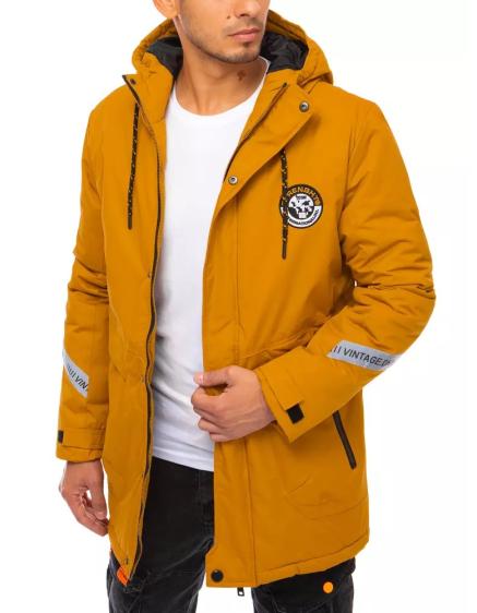 Pánská zimní bunda s kapucí OUTSIDE žlutá