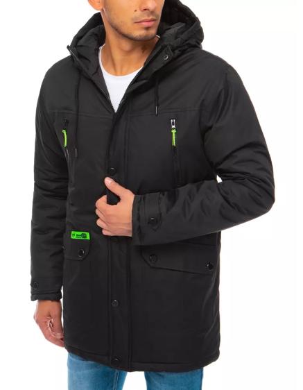 Pánská zimní bunda s kapucí ZIPS černá
