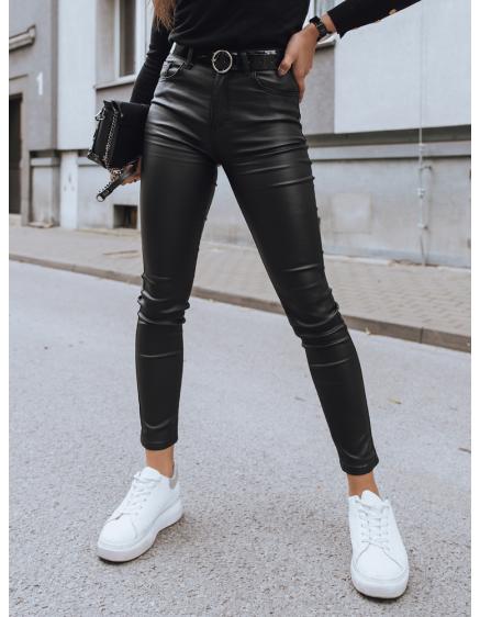 Dámské voskované kalhoty POLLY černé