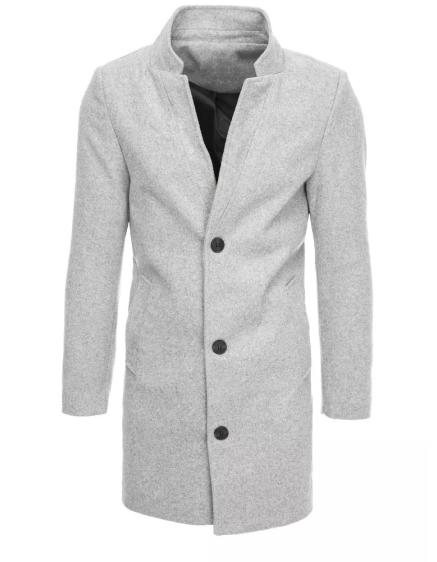 Pánský jednořadý elegantní kabát MARCO šedá
