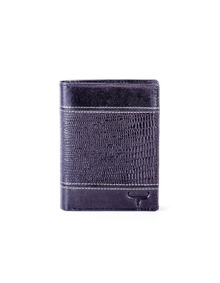 Pánská peněženka černá s ražbou