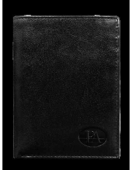 Černá otevřená kožená pánská peněženka